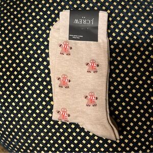 J. Crew Gingerbread Man Socks